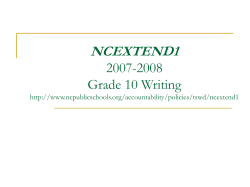 ncextend1 - North Carolina Public Schools