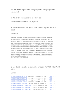 Use ORF finder to predict the coding region for gene you got in the