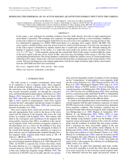 modeling the dispersal of an active region: quantifying energy input