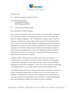 Community of Practice Letter