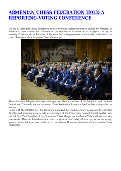 armenian chess federation hold a reporting