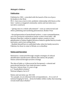 Midnight*s Children - University of Warwick