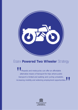 Essex Powered Two Wheeler Strategy
