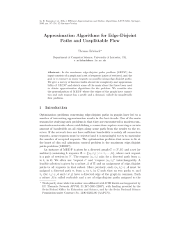 Approximation Algorithms for Edge-Disjoint Paths and Unsplittable