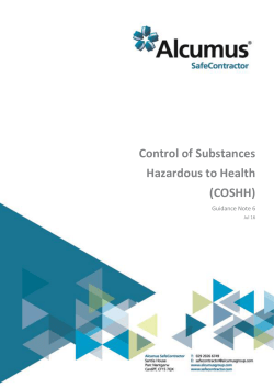 COSHH - SafeContractor