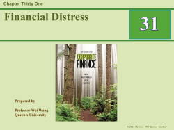 Financial Distress 31 Chapter Thirty One - ADM1370-Jill