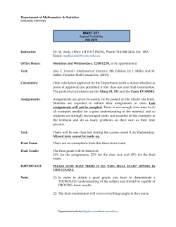 MAST 221 - Concordia University