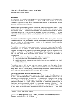 Mortality-linked investment products