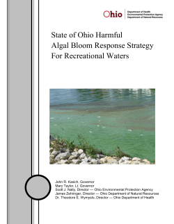 State of Ohio Harmful Algal Bloom Response Strategy For