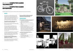 BSc (Hons) COMPUTER GAMES TECHNOLOGY BSc (Hons)