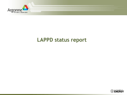 Status of the LAPPD development