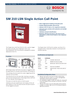 SM 210 LSN Single Action Call Point