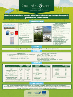 Gas absorption heat pumps with borehole energy storage in organic