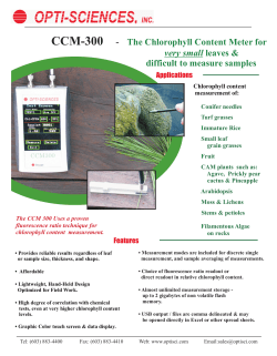 CCM-300 - The Chlorophyll Content Meter for very small leaves