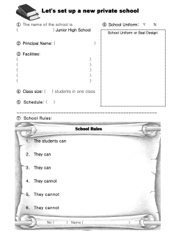 Let`s set up a new private school