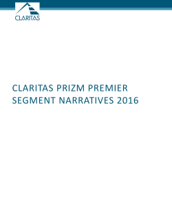 claritas prizm premier segment narratives 2016