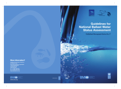 Guidelines for National Ballast Water Status Assessment