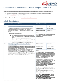 (AEMC) has commenced consultation on a rule change request from