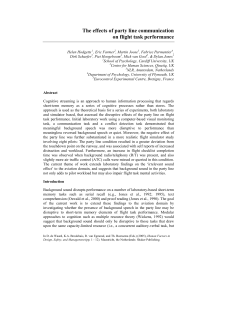 The effects of party line communication on flight task performance