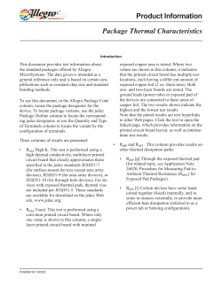 Product Information Package Thermal