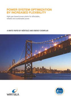 power system optimization by increased flexibility