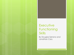 Executive Functioning Skills