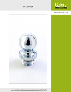 BALL Ball Tips - Gallery Specialty Hardware