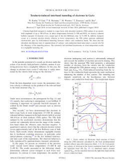 Terahertz-induced interband tunneling of electrons in GaAs
