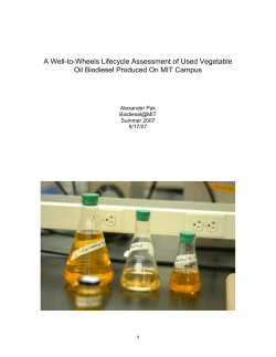 A Well-to-Wheels Lifecycle Assessment of Used