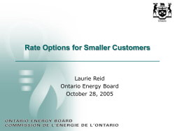 Implementing Smart Meters in Ontario