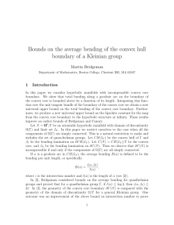 Bounds on the average bending of the convex hull