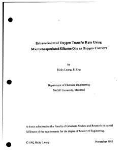 Enhancement of Oxygen Transfer Rate Using Microencapsulated