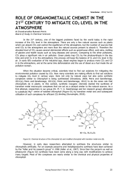 role of organometallic chemist in the 21st century to mitigate co2
