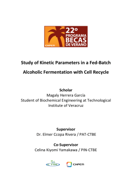 Study of Kinetic Parameters in a Fed