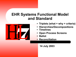 EHR Specification Triplet