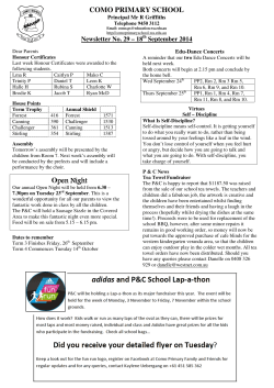 COMO PRIMARY SCHOOL Open Night pen Night