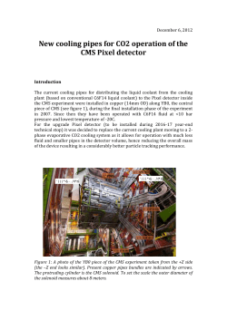 New cooling pipes for CO2 operation of the CMS