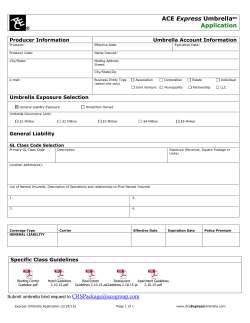 Producer Information - First Choice Insurance Intermediaries