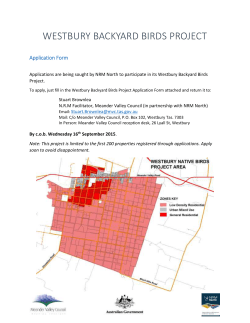 Backyard Birds Application Form