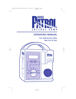 Ross Patrol Enteral Pump