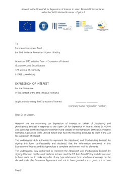 Annex I &ndash; Expression of Interest [.doc]