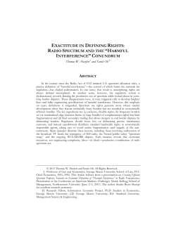 radio spectrum and the &ldquo;harmful interference&rdquo;