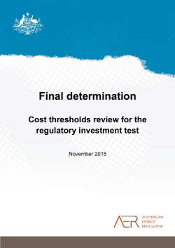 Appendix A - table of indexes considered in cost thresholds review