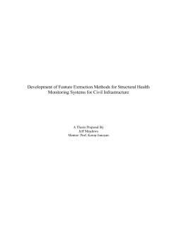 Development of Feature Extraction Methods for Structural Health