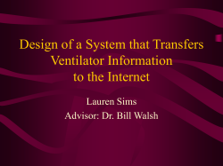 Design of a System that Transfers Ventilator Information
