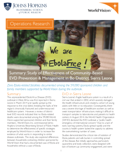 Operations Research - World Vision International