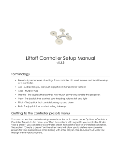 Liftoff Controller Setup Manual