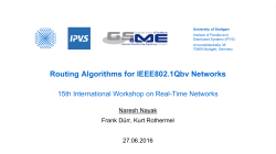 Routing Algorithms for IEEE802.1Qbv Networks