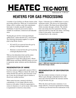 Heaters for Gas Processing