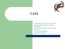 TAFE - Lesmurdie Senior High School